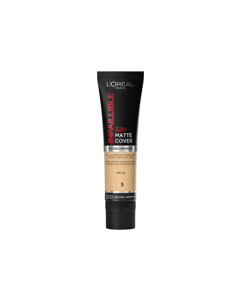 L'Oréal LOreal-Paris Teint-Make-up FoundationInfaillible 32H Matte Cover 200 Neutral Undertone 499,67 € / 1 l 