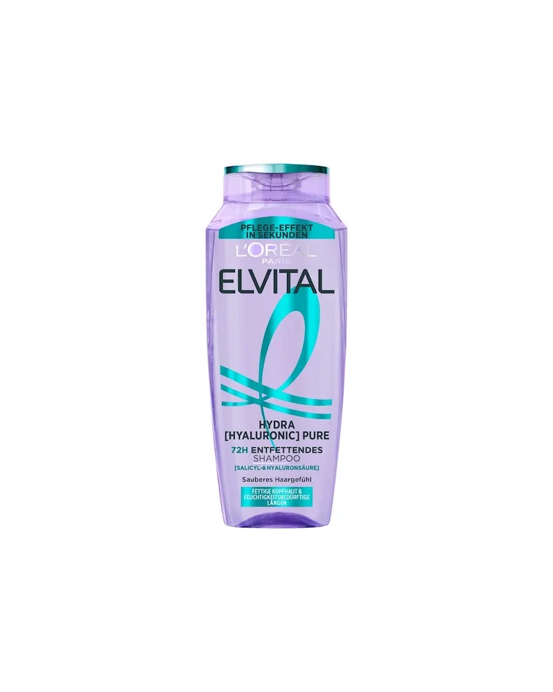 L'Oréal LOreal-Paris Haarpflege-Collection Elvital-Hydra-Hyaluronic-Pure72H Entfettendes Shampoo 14,97 € / 1 l 