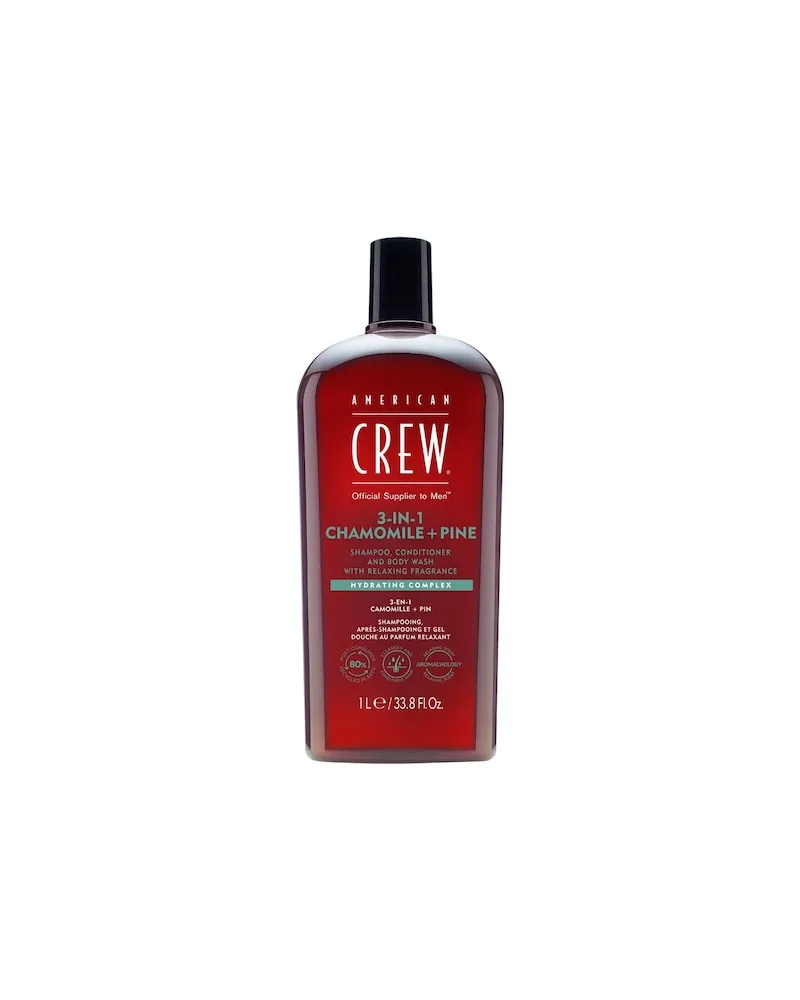 American Crew Haare, Körper & Gesicht Haarpflege & Körperpflege 3-in-1 Chamomile + Pine Shampoo, Conditioner and Body Wash 