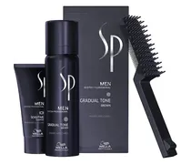 SP Men Natural Shade Gradual Tone  Gradual Tone braun 60 ml & Sensitive Shampoo 30 ml