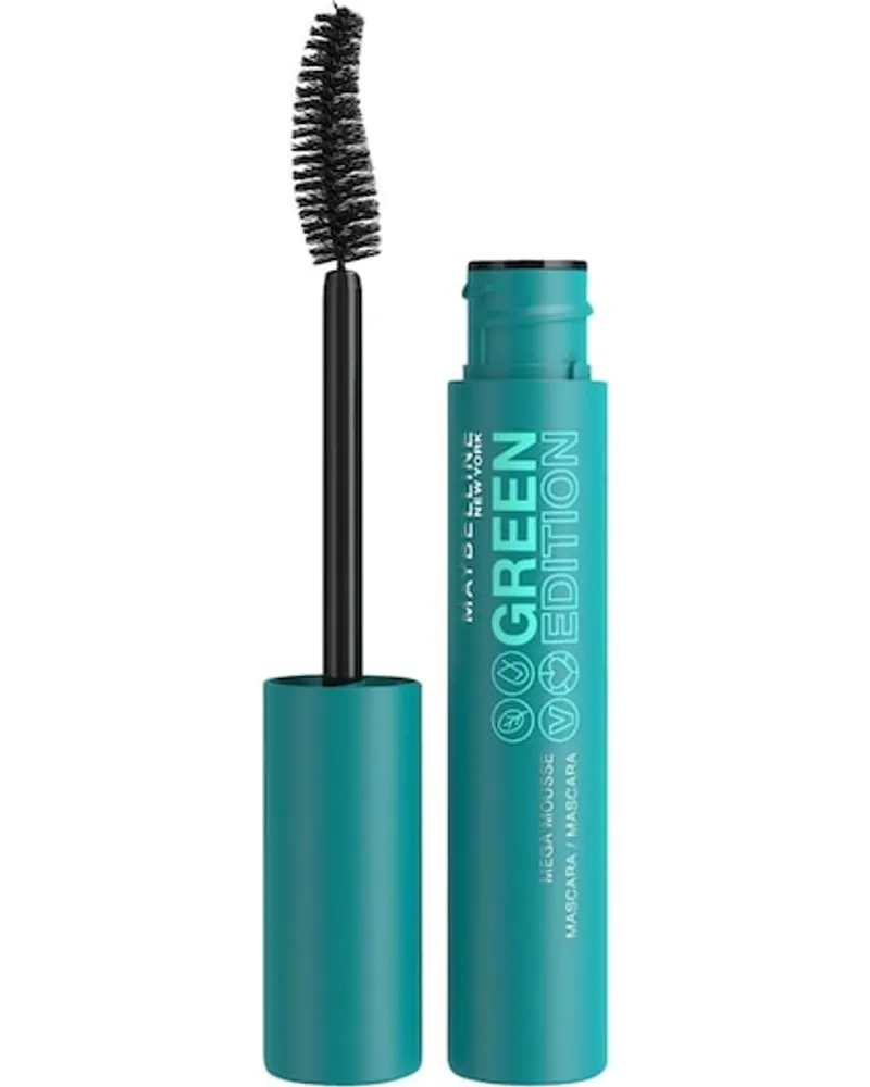 Maybelline Augen Make-up Mascara Green Edition Mega Mousse Mascara 3 Brown Black 