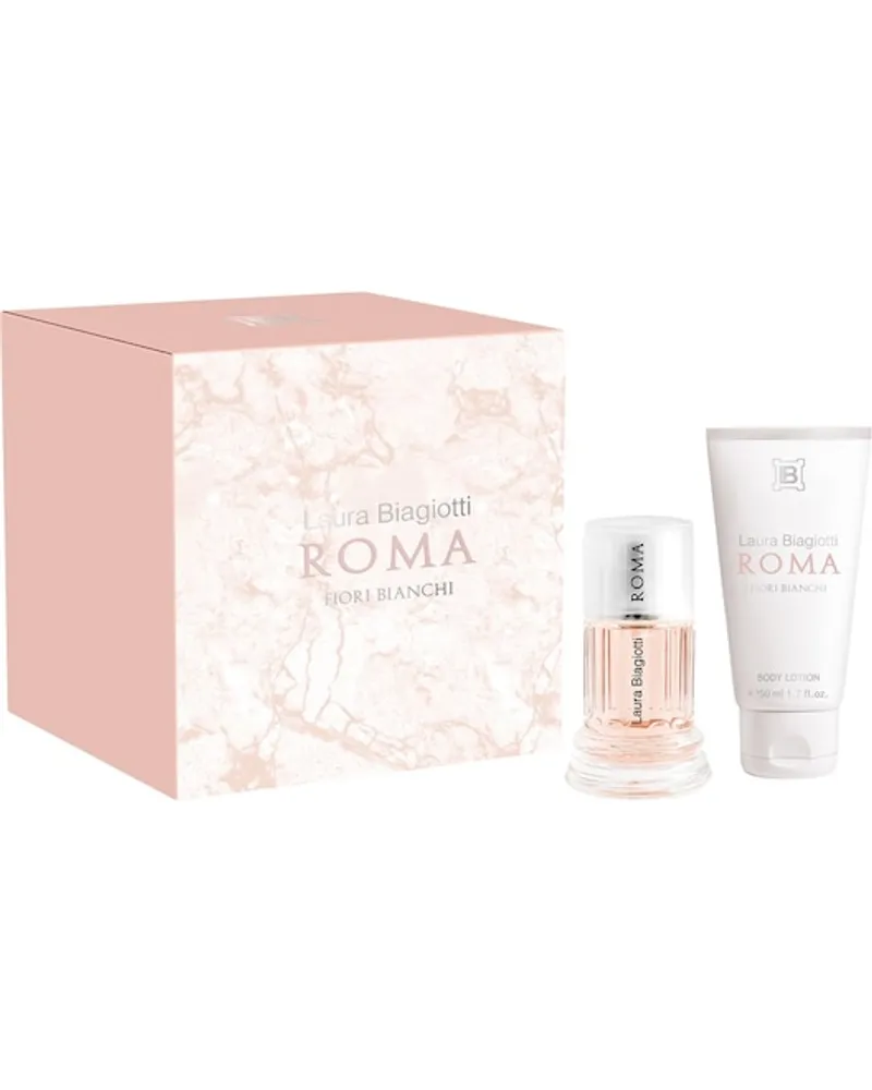 Laura Biagiotti Damendüfte Roma Fiori BianchiGeschenkset Eau de Toilette Spray 25 ml + Body Lotion 50 ml 