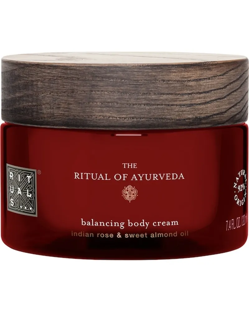 RITUALS Rituale The Ritual Of Ayurveda Balancing Body Cream Indian Rose & Sweet Almond Oil 