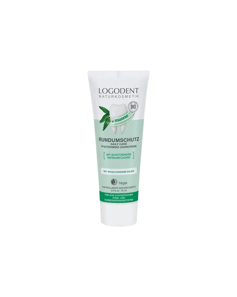Logona Gesichtspflege ZahnpflegeRundumschutz Daily Care Pfefferminz Zahncreme mit Flourid 39,87 € / 1 l 