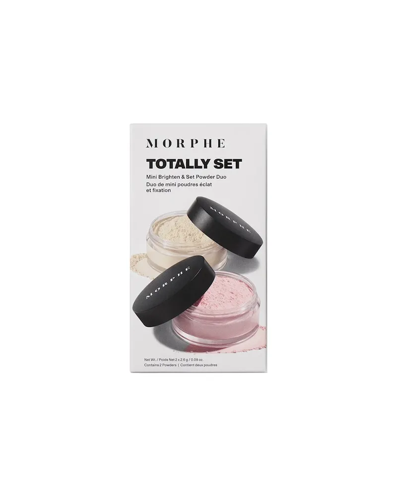 MORPHE Teint-Make-up PuderTotally Set Mini Brighten & Set Powder Duo Translucent 2.6 g + Brightening Pink 2.6 g 