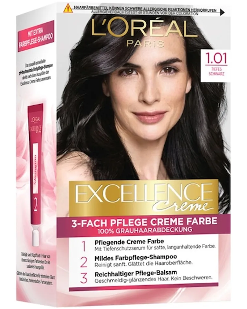 L'Oréal Haarfarbe Collection Excellence Creme 3-Fach Pflege Creme Farbe 5.5 Schokobraun 