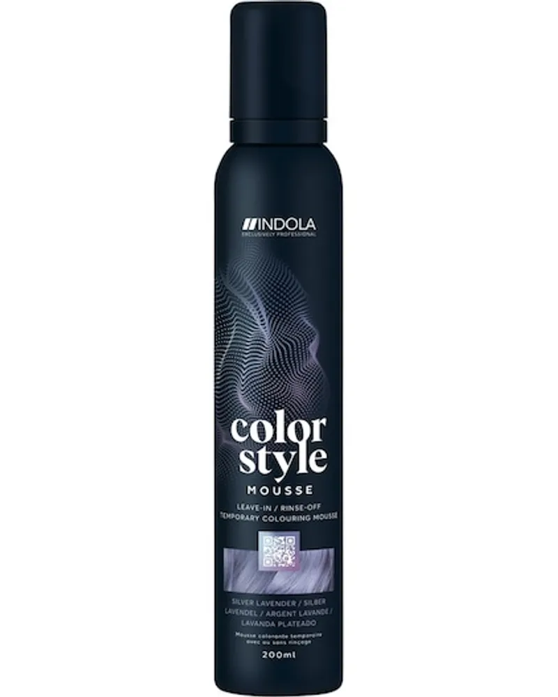 Indola Semi-permanente Haarfarbe Color Style Mousse Silver Lavender 