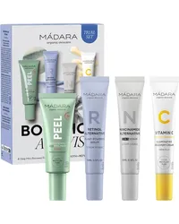 MÁDARA Gesichtspflege Pflege Botanic Activist 4-Step Mini Renewal Routine Set Retinol Alternative Serum 15 ml + Niacinamide Alternative Serum 15 ml + Peel Aufhellende 5% AHA Peeling Maske 17 ml + Vitamin C Regenerationscreme für strahlende Haut 15 ml 