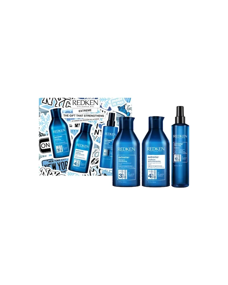 Redken Geschaedigtes-Haar ExtremeExtreme Weihnachtsset 2025 Extreme Shampoo 300 ml + Extreme Conditioner 300 ml + Extreme Anti-Snap 250 ml 59,20 