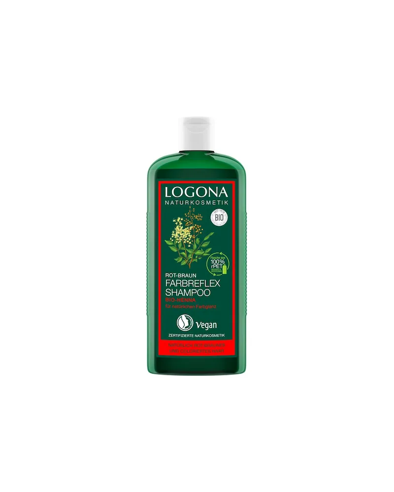 Logona Haarpflege ShampooBio-HennaFarbreflex Shampoo Rot-Braun 35,04 € / 1 l 