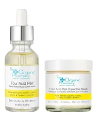 The Organic Pharmacy Pflege Gesichtspflege Geschenkset Four Acid Peel 5 % 30 ml + Four Acid Peel Corrective Mask 5 % 60 ml 