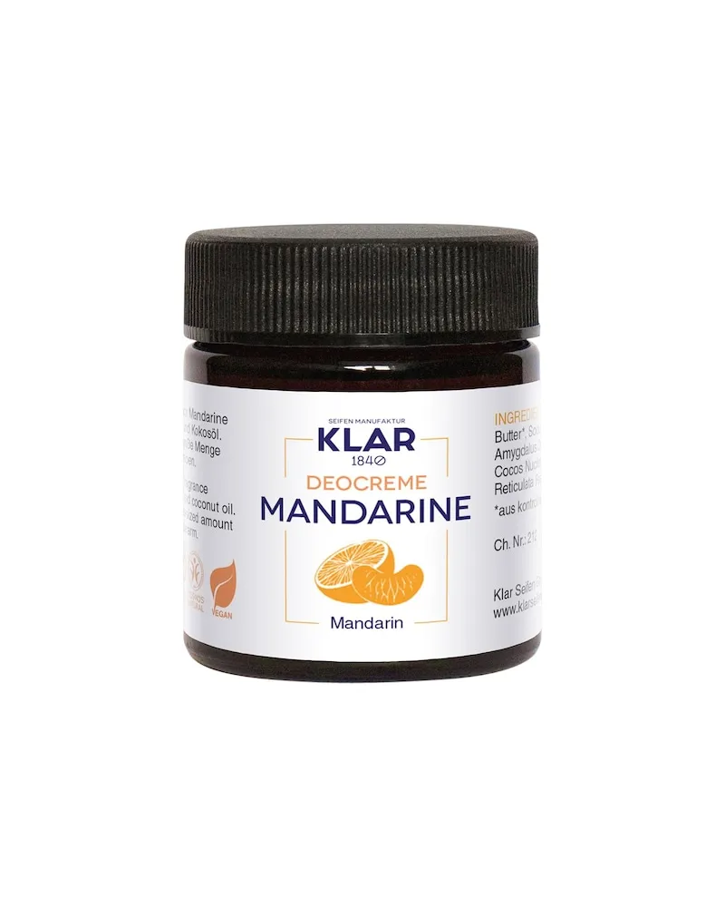 Klar Seifen Klar-Seifen Pflege Feste-DeocremeMandarine 316,67 € / 1 l 