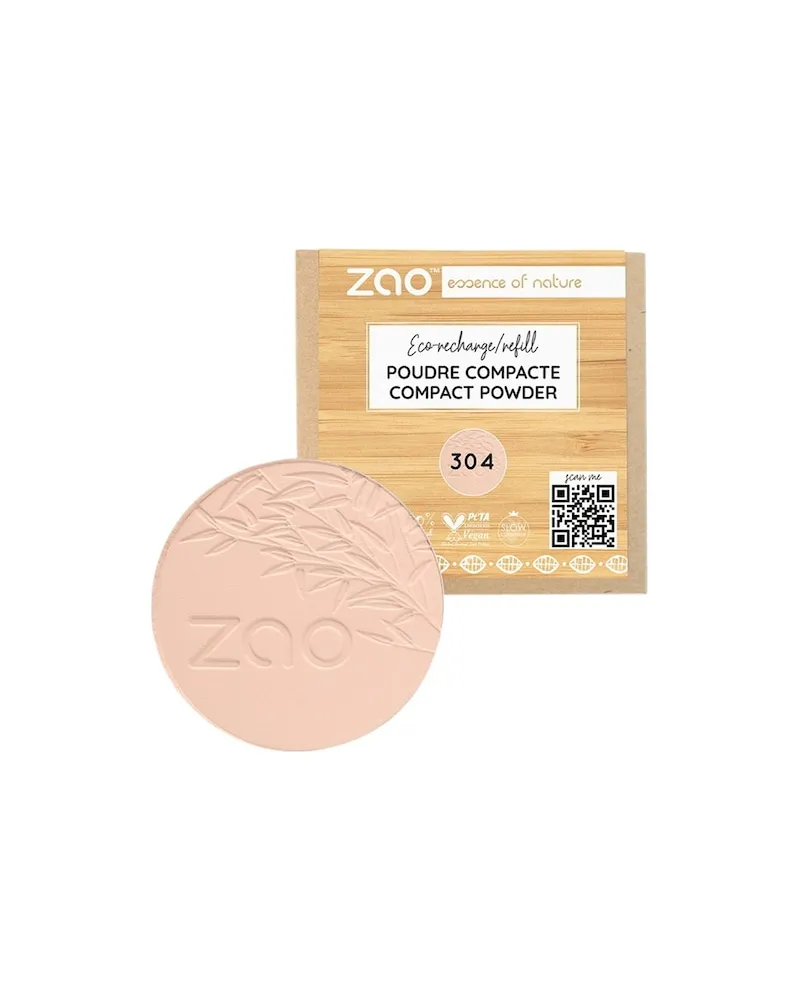 Zao Gesicht Mineral-PuderRefill Compact Powder 306 Porcelain 