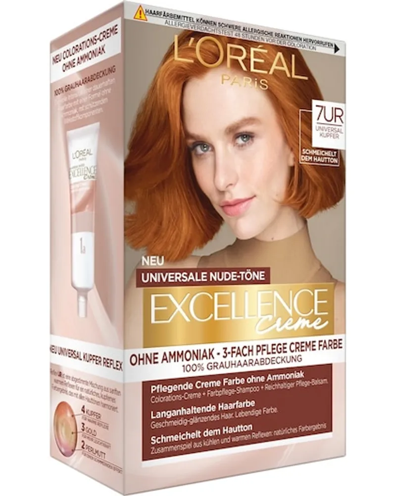 L'Oréal Haarfarbe Collection Excellence Creme Universale Nude-Töne 5UR Universal Rot 