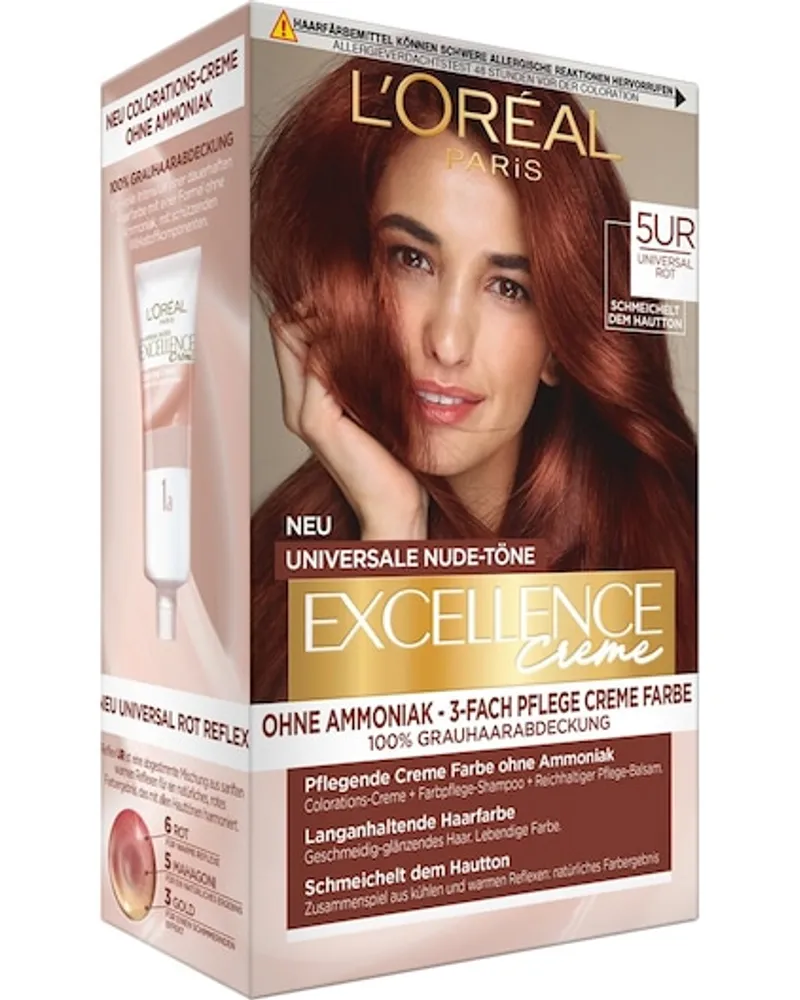 L'Oréal Haarfarbe Collection Excellence Creme Universale Nude-Töne 5UR Universal Rot 