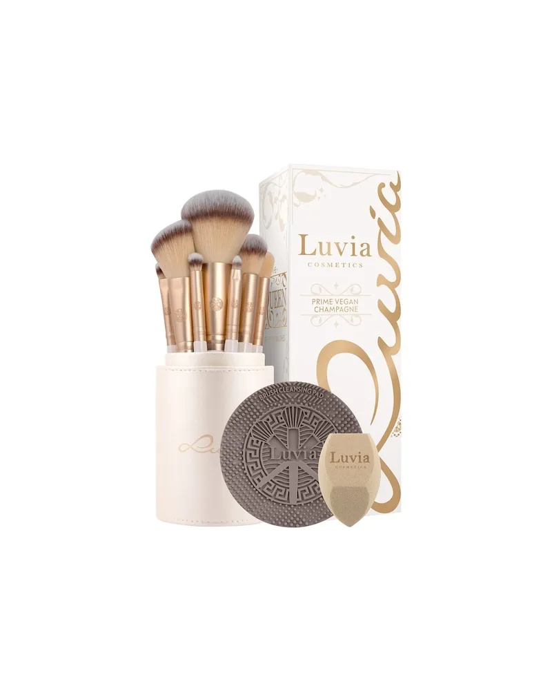Luvia Cosmetics Luvia-Cosmetics Pinsel PinselsetPrime Vegan Champagne Highlighter Brush + Powder Brush + Blush Brush + Eye Shader + Precision Shader + Small Blender + Precision Blender + Brow Duo 2-in-1 + Sponge 41,63 