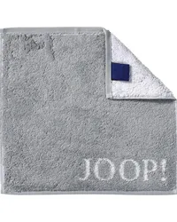 JOOP! Handtücher Classic Doubleface Seiflappen Silber 30 x 30 cm 