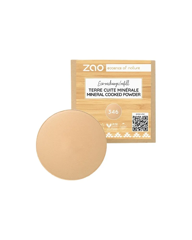 Zao Gesicht Mineral-PuderRefill Cooked Powder Natural 346 Mattifying 860,00 € / 1 kg 