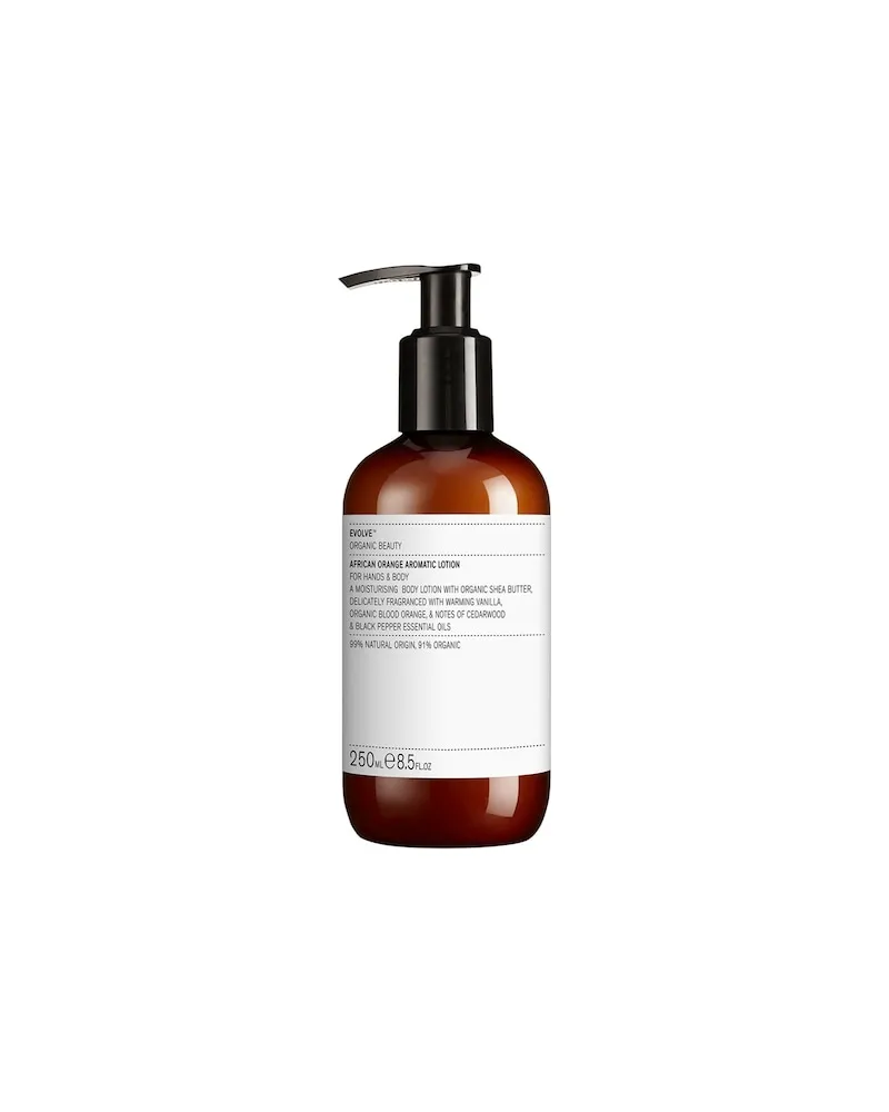 Evolve Organic Beauty Evolve-Organic-Beauty Koerper FeuchtigkeitspflegeAfrican OrangeAromatic Hand & Body Lotion 96,00 € / 1 l 