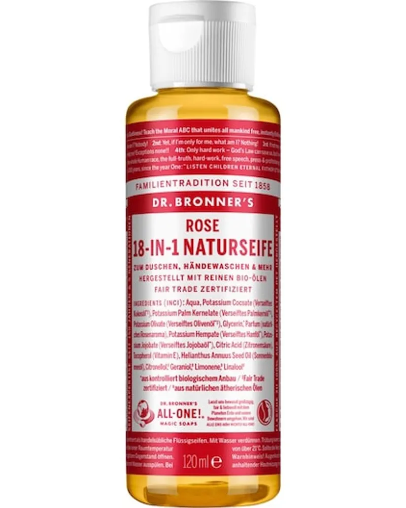 Dr. Bronner's Pflege Flüssigseifen Rose 18-in-1 Naturseife 