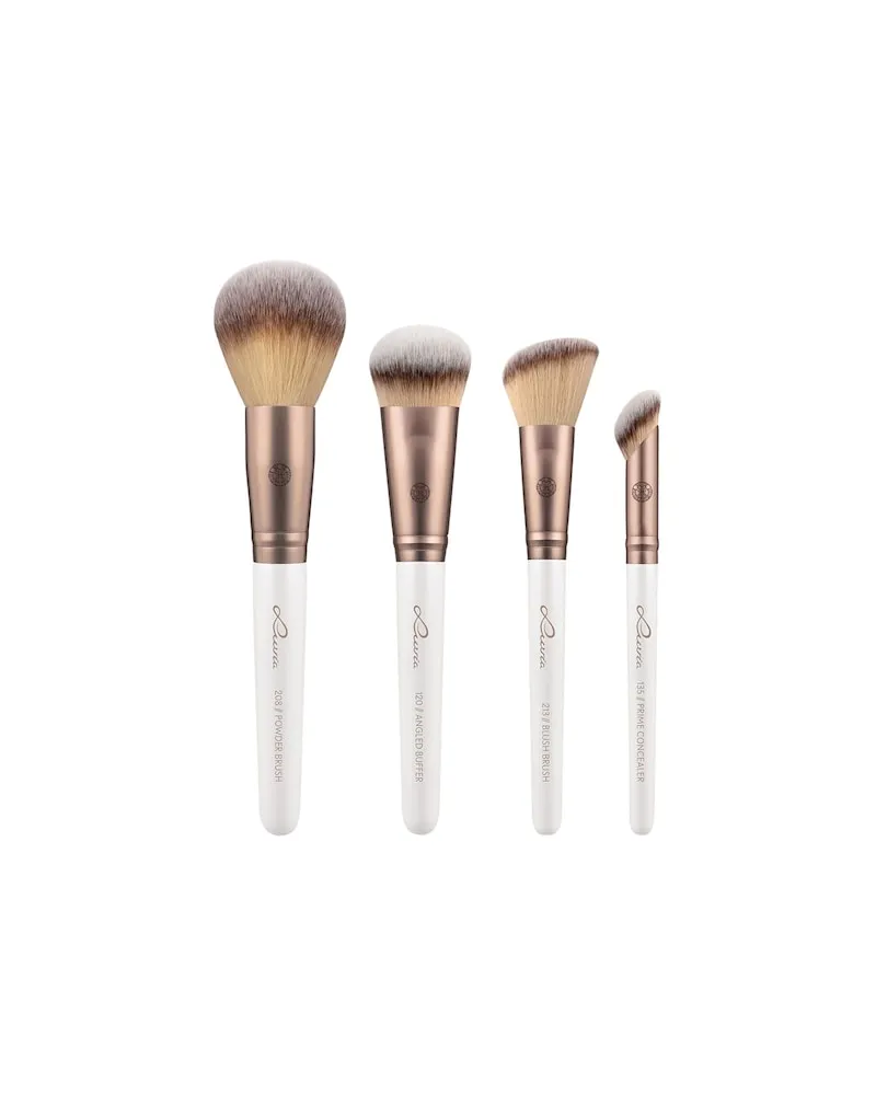 Luvia Cosmetics Luvia-Cosmetics Pinsel PinselsetPrime Vegan Flawless Face Set Prime Concealer + Blush Brush + Angled Buffer + Powder Brush 23,75 