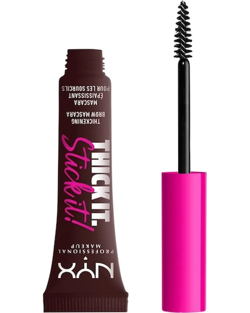 NYX Cosmetics Augen Make-up Augenbrauen Thick It Stick It Brow Gel Mascara 06 Brunette 