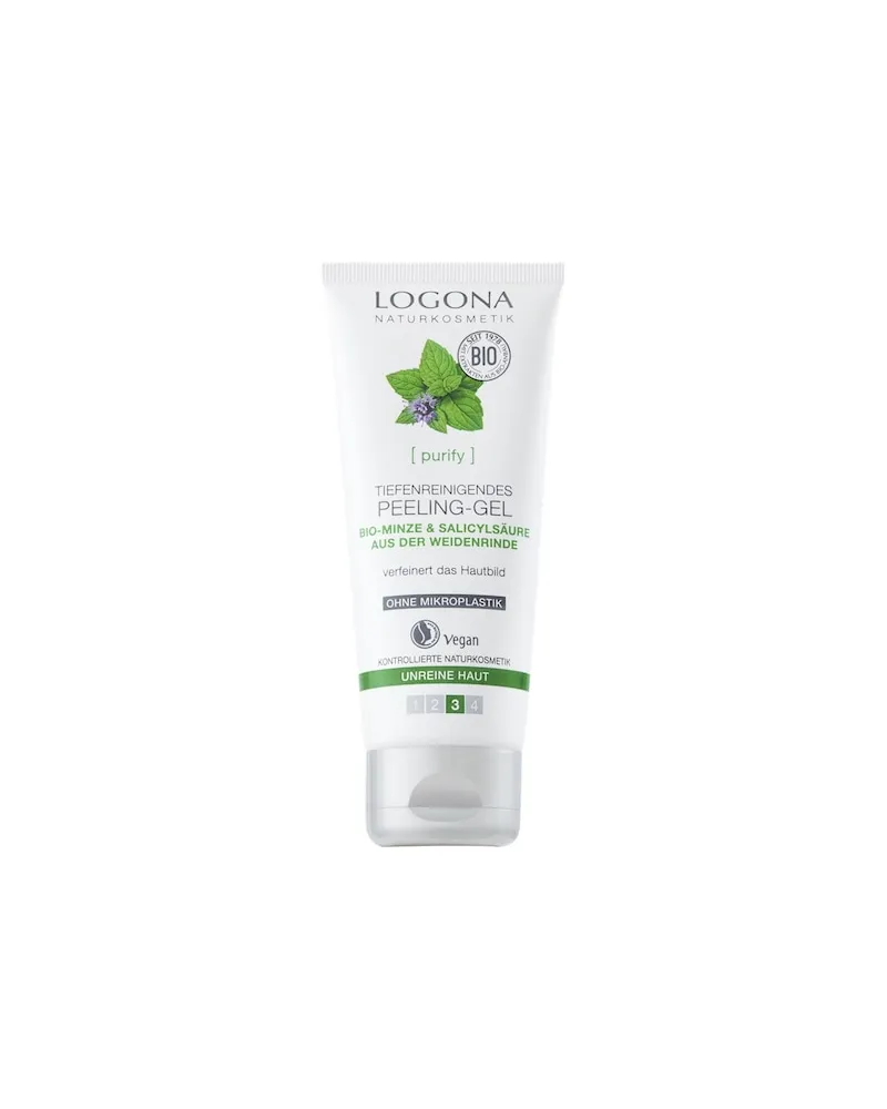 Logona Gesichtspflege ReinigungBio-Minze & Salicylsäure aus WeidenrindeKlärendes Peeling Gel 96,10 € / 1 l 