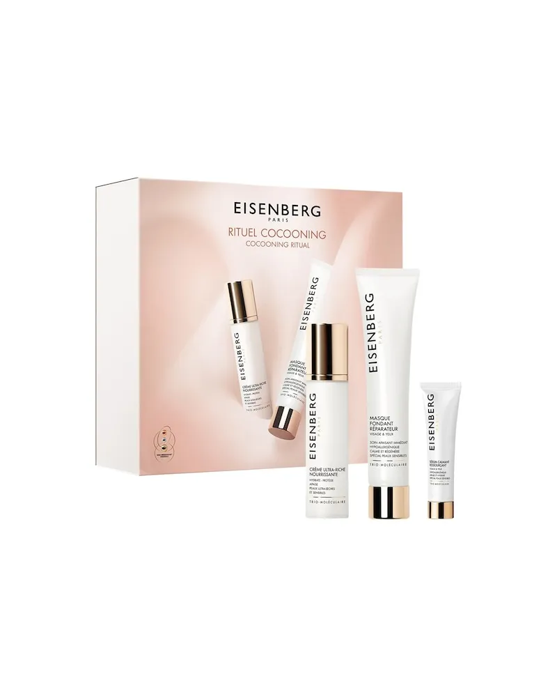 Eisenberg Hautpflege CremesCoffret Cocooning Créme Ultra Riche Nourrissante 50 ml + Masque Fondant Réparateur 75 ml + Sérum Calmant Ressourçant 7,5 ml 173,40 
