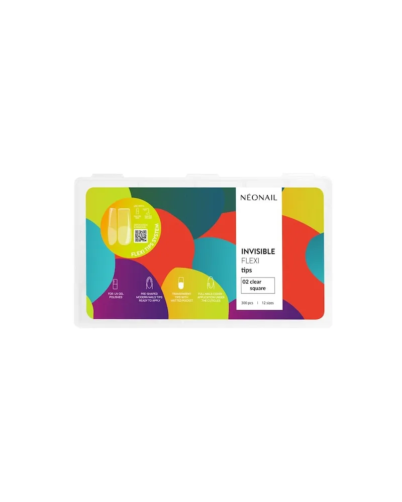 NeoNail Naegel Invisible-FlexiFlexi Tips Square 0,05 € / 1 Stk 