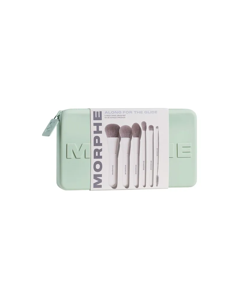 MORPHE Pinsel Gesichtspinsel-SetsAlong for the Glide 6-Piece Travel Brush set M104.5 Domed Foundation Brush 1x + M164.5 Small Pointed Powder Brush 1x + M204.5 Rounded Cream & Liquid Blush Brush + M303.5 Large Paddle Packer Eyeshadow Brush + M333.5 Large Rounded Blender Eyeshadow Brush 1x + Dual-Ended Angled Brow Brush & Spoolie 1x 5,50 € / 1 Stk 