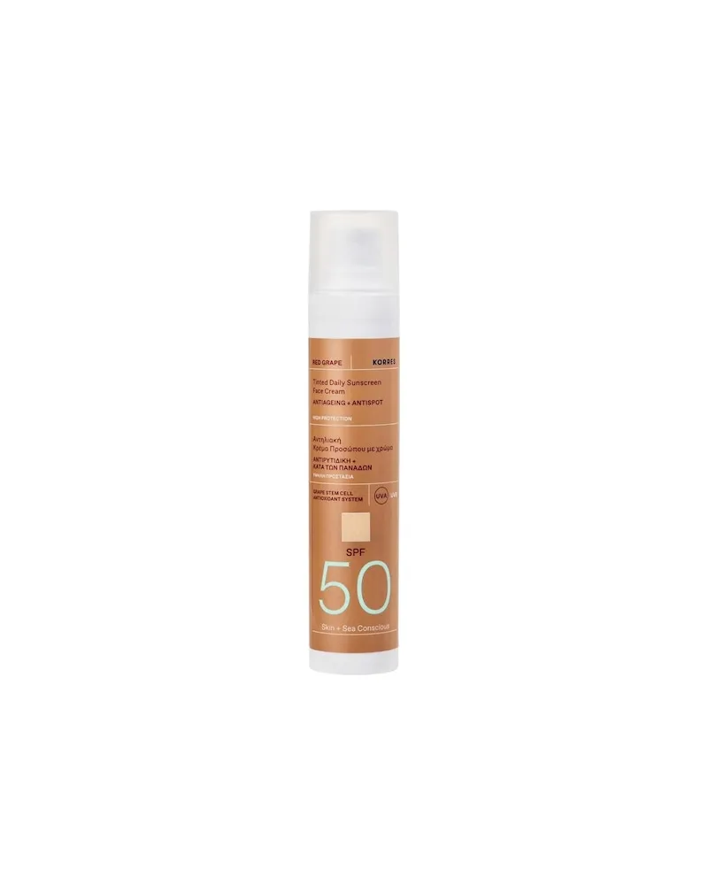 Korres Pflege SonnenpflegeRED GRAPESonnencreme SPF 50 Getönt 542,80 € / 1 l 