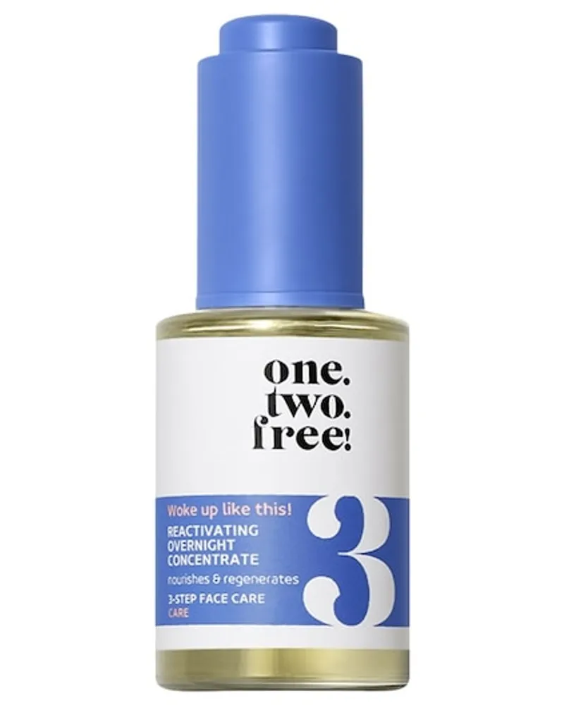 one.two.free! Pflege Gesichtspflege Reactivating Overnight Concentrate 