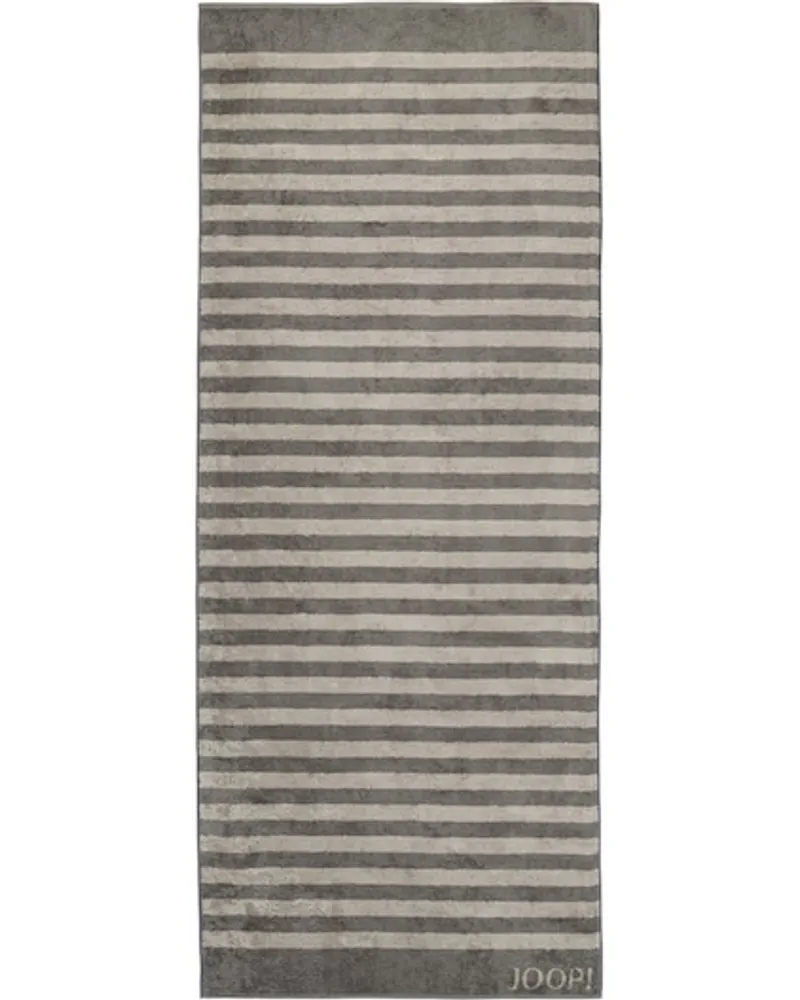 JOOP! Handtücher Classic Stripes Saunatuch Graphit 80 x 200 cm 