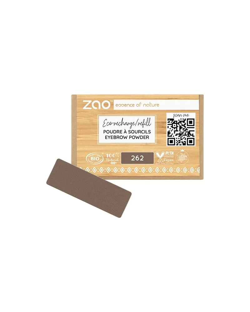 Zao Augen AugenbrauenRefill Eyebrow Powder 262 Brown 