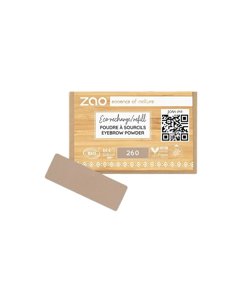 Zao Augen AugenbrauenRefill Eyebrow Powder 262 Brown 