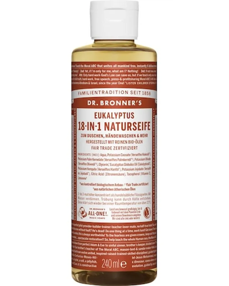 Dr. Bronner's Pflege Flüssigseifen Eukalyptus 18-in-1 Naturseife 