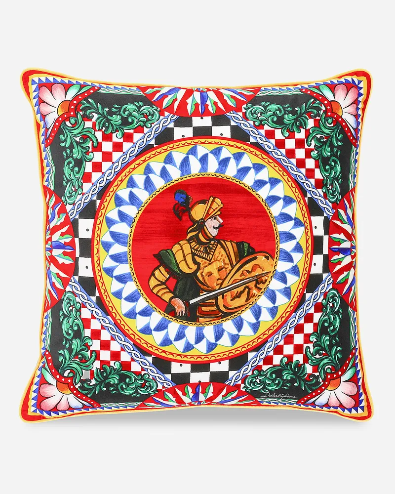 Dolce & Gabbana Velvet Cushion Medium - Mittelgroße Kissen Mehrfarbig Mehrfarbig