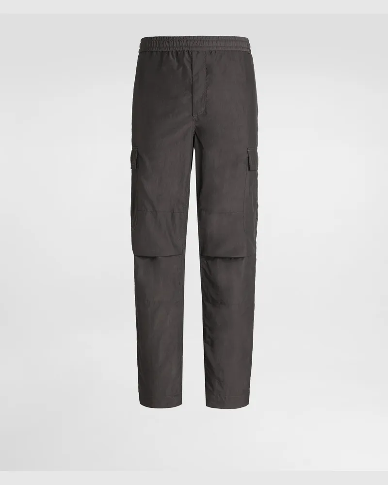 Dolce & Gabbana Cargohose Aus Technischem Gewebe - Mann Hosen Und Shorts Grau Grau