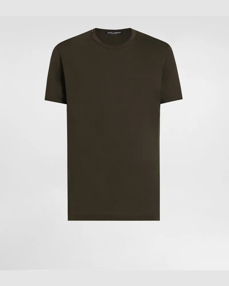 Dolce & Gabbana Cotton T-shirt - Mann T-shirts Und Polos Brown Brown