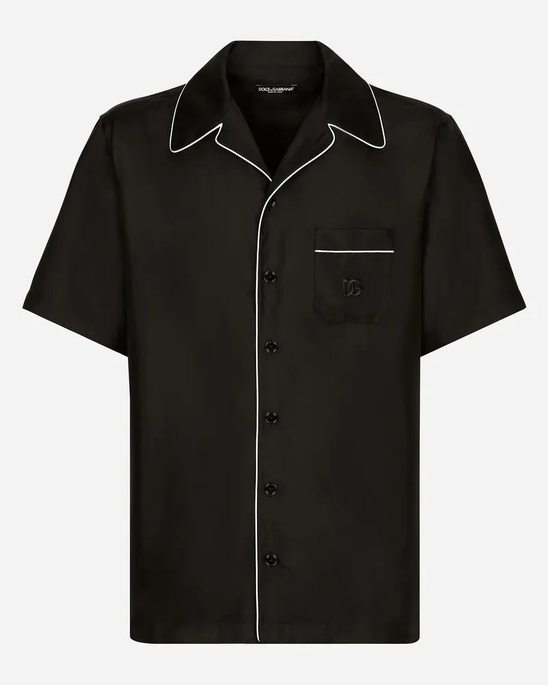 Dolce & Gabbana Camicia - Mann Hemden Schwarz Black