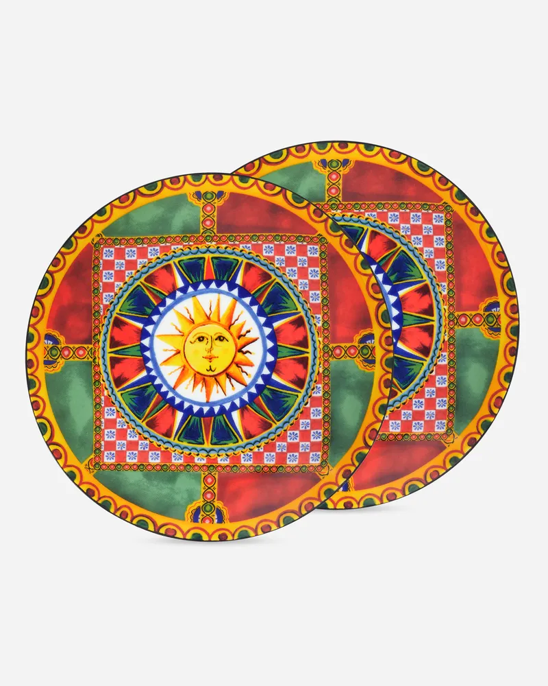 Dolce & Gabbana Set 2 Porcelain Bread Plates - Brotteller Mehrfarbig Mehrfarbig