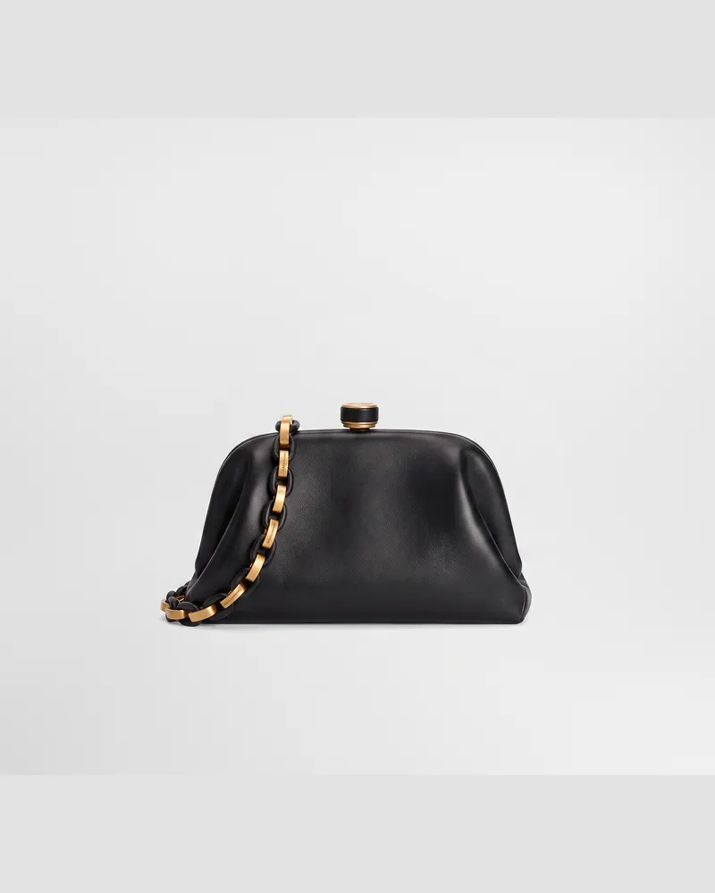 Dolce & Gabbana Handtasche Grandma Mini Aus Plongé-nappaleder - Frau Collection Schwarz Schwarz