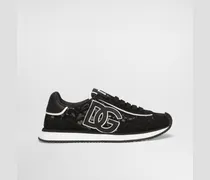 Sneaker Dg Cushion Aus Kalbsleder Und Textil - Frau Sneakers Mehrfarbig