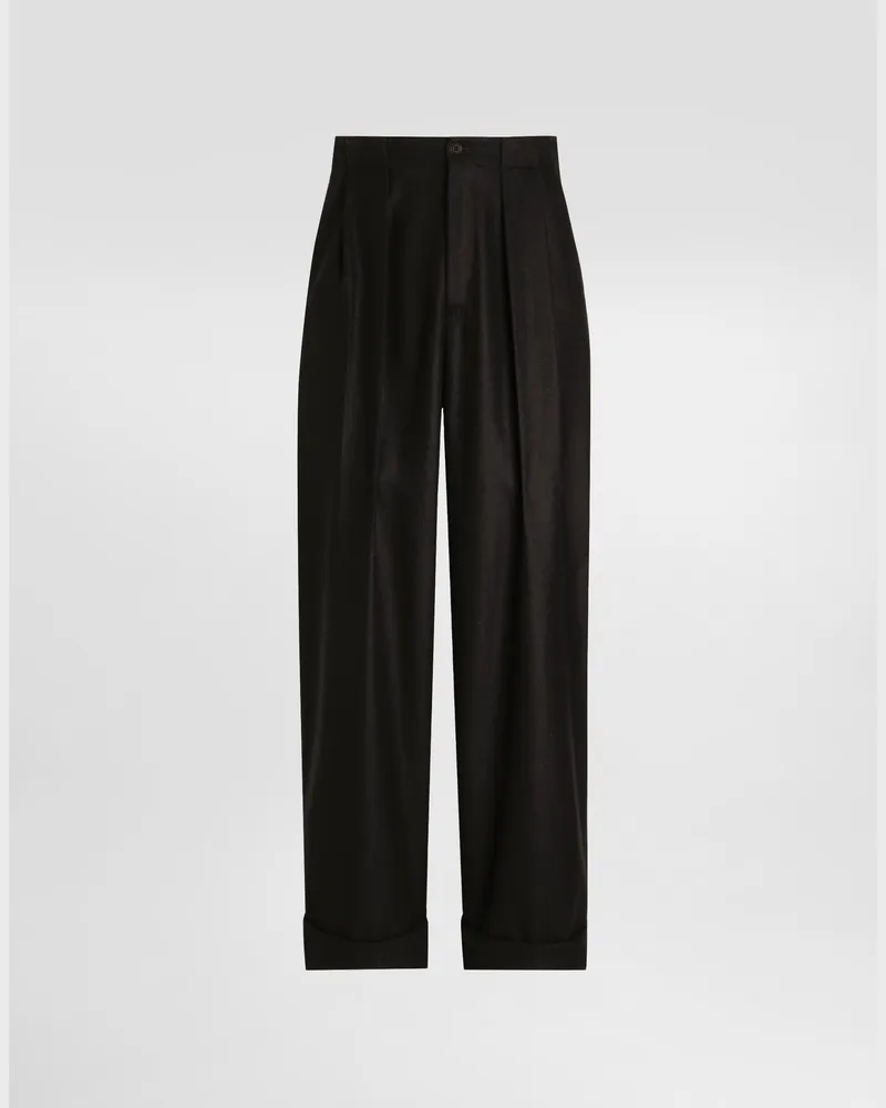 Dolce & Gabbana Wool Trousers - Mann Hosen Und Shorts Schwarz Black