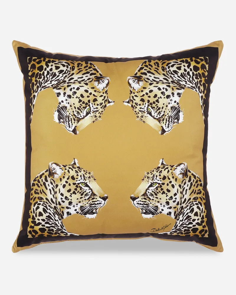 Dolce & Gabbana Duchesse Cotton Cushion Medium - Mittelgroße Kissen Mehrfarbig Mehrfarbig