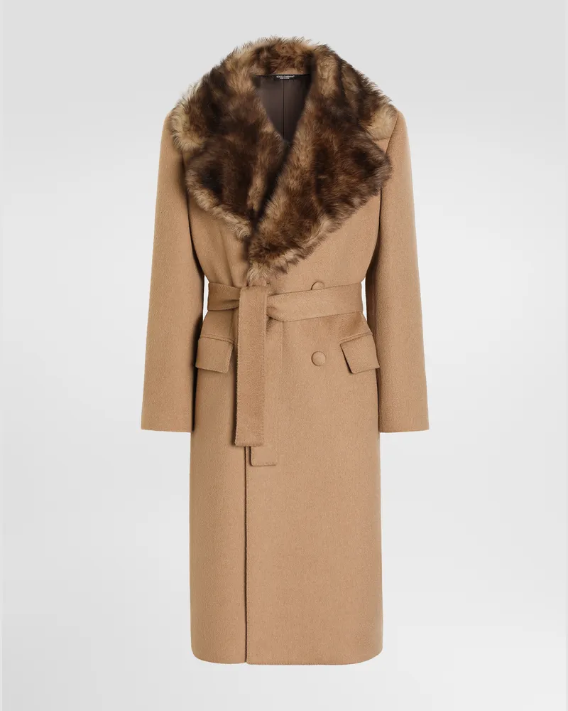 Dolce & Gabbana Mantel Doppelreiher Aus Double Camel - Mann Mäntel Und Jacken Braun Braun
