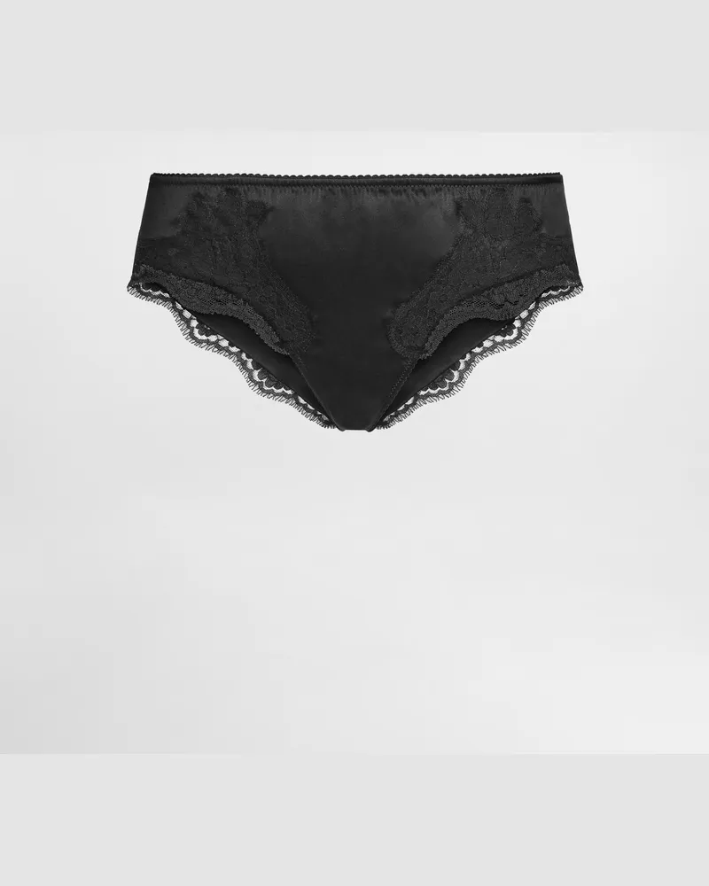 Dolce & Gabbana New Slip - Frau Unterwäsche Schwarz Schwarz