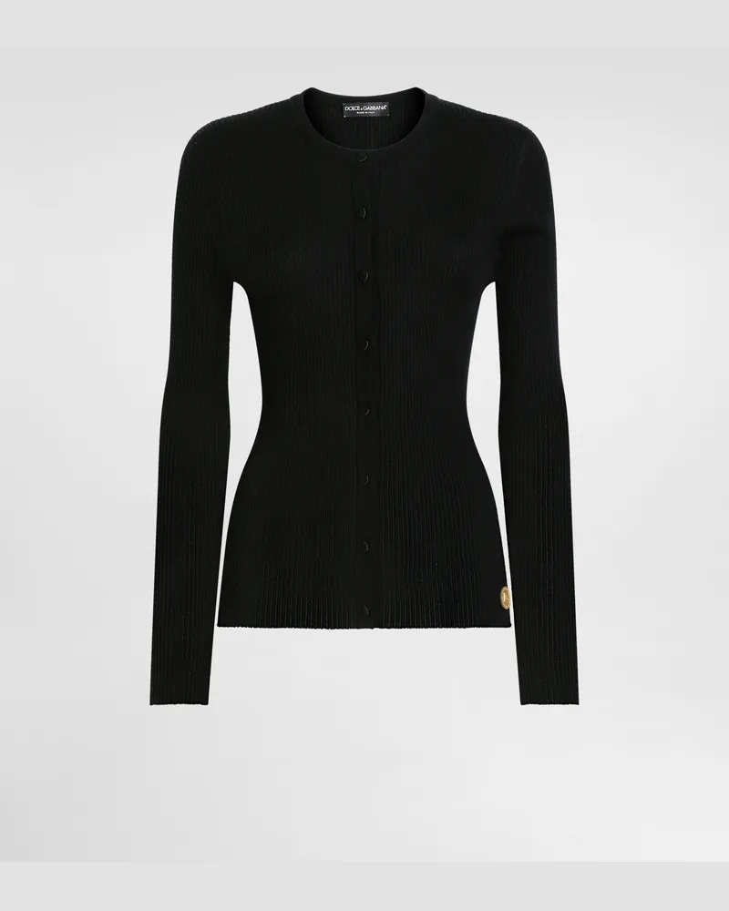 Dolce & Gabbana Cardigan Aus Kaschmir - Frau Strickwaren Schwarz Schwarz