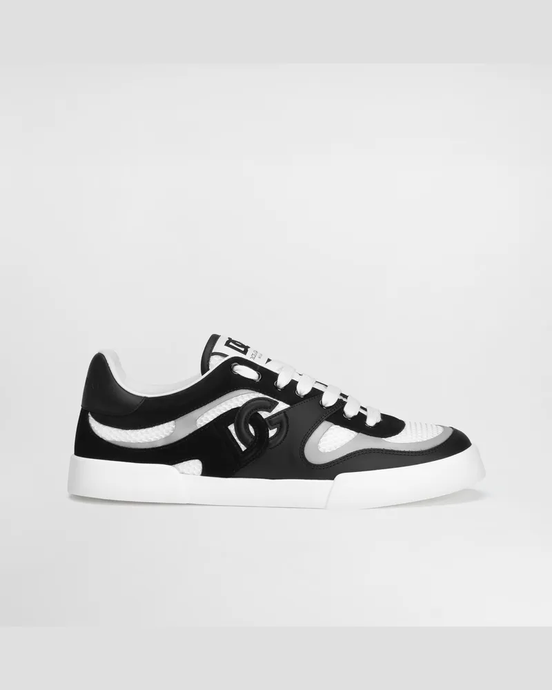 Dolce & Gabbana Sneaker Strobel Portofino Light Aus Kalbsleder - Mann Sneakers Schwarz Mehrfarbig