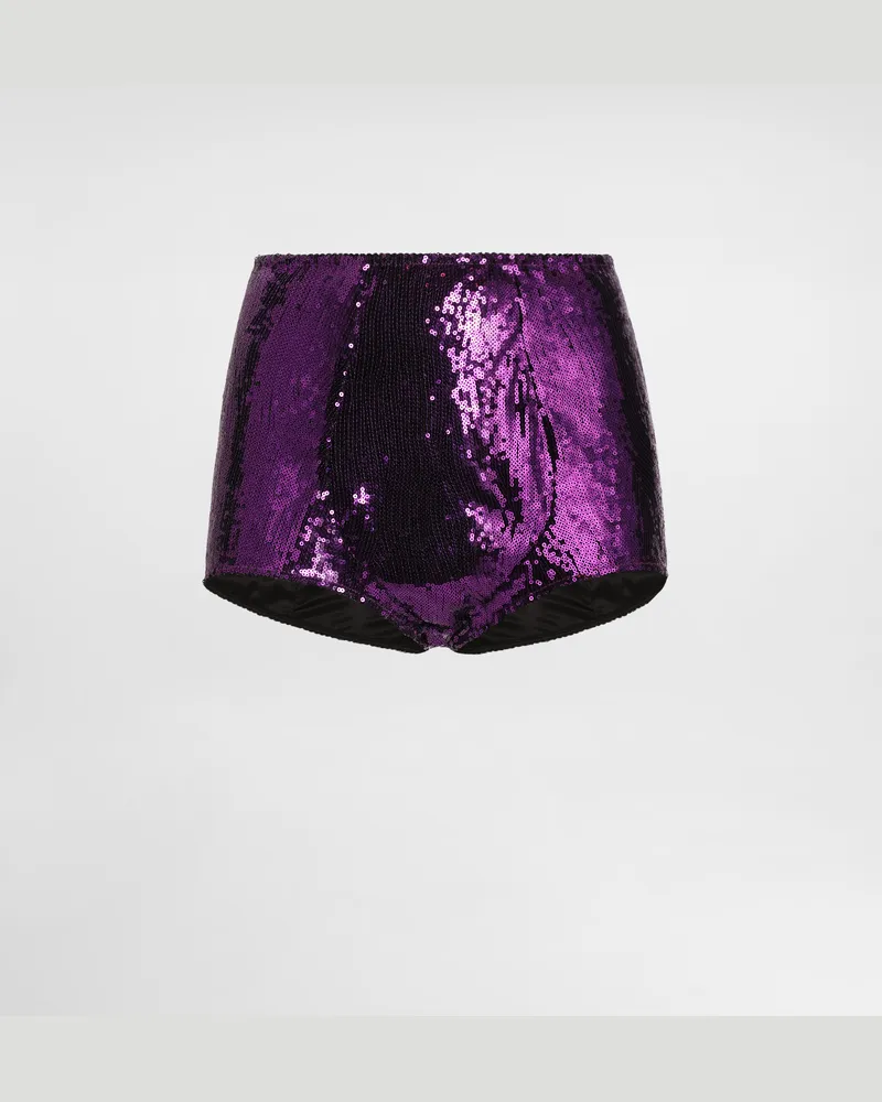 Dolce & Gabbana Pailletten-panty - Frau Unterwäsche Fuchsia Fuchsia